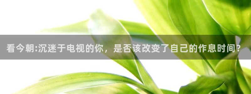 新雨燕足球直播：看今朝:沉迷于电视的你，是否该改变了自己的作息时间？
