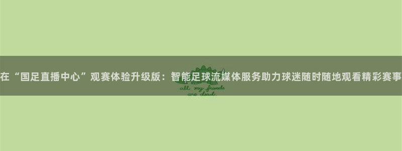 雨燕体育赛事在线直播：在“国足直播中心”观赛体验升级版：智能足球流媒体服务助力球迷随时随地观看精彩赛事